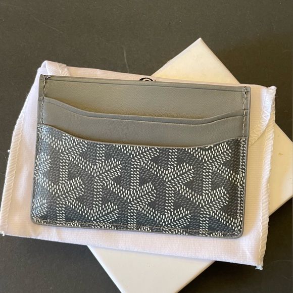 Fashion Gray Card Holder Multi Print Multiple Card Slots - Picture 3 of 4